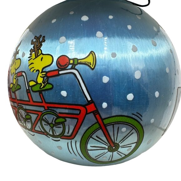 Hallmark Keepsake Ornament Peanuts Snoopy Christmas 1982 Unbreakable Satin Blue - Picture 3 of 10